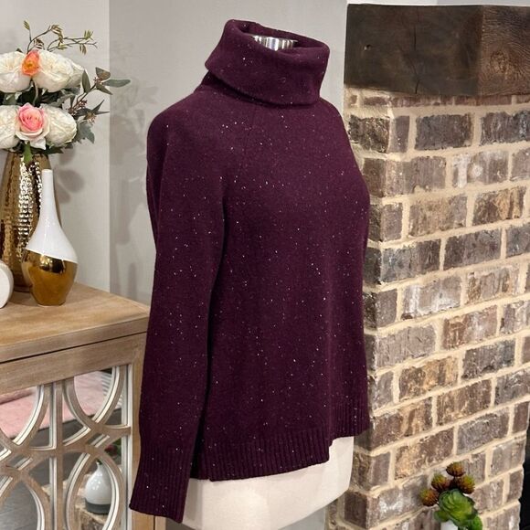 C&C CALIFORNIA Women’s Turtleneck Speckled Sweater in the Size Large - Picture 6 of 12
